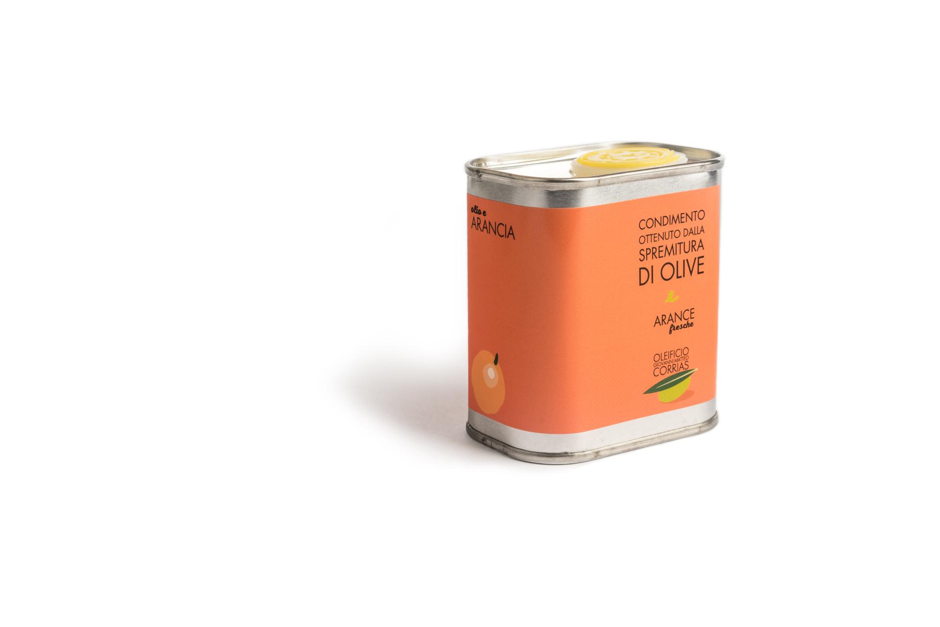Condimento Corrias all'arancia su base olio extra vergine d'oliva ml 175