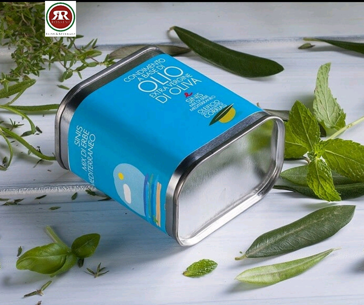 Condimento mix di erbe mediterraneo a base di olio Corrias lattina 175 ml