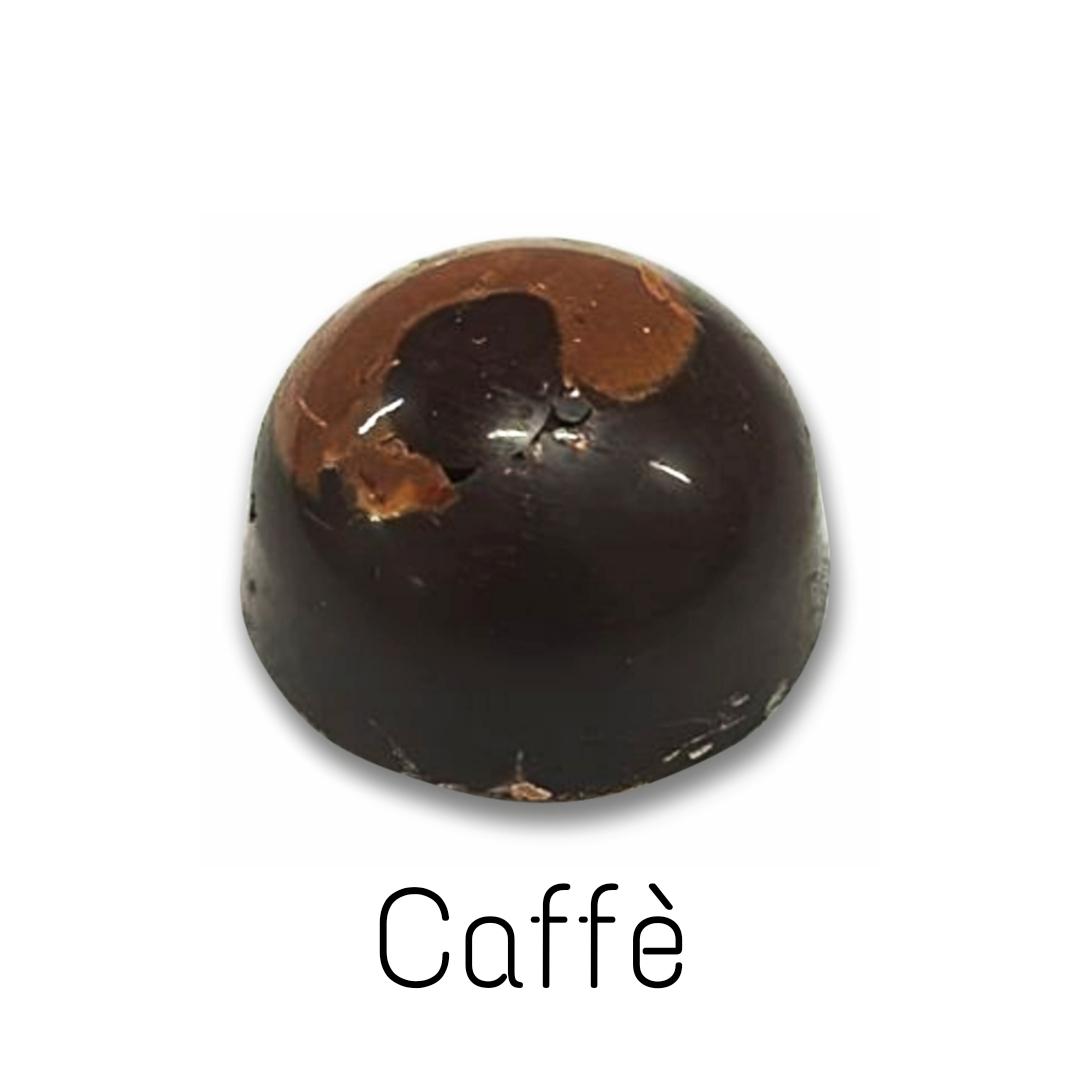 Cioccolatino Caffè Tzikulate guscio e ripieno fondente